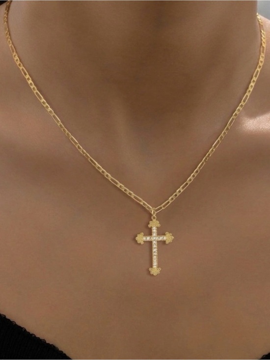 Unbranded Jewelry - ⭐️FINAL PRICE Gold Plated Cross Pendant Necklace